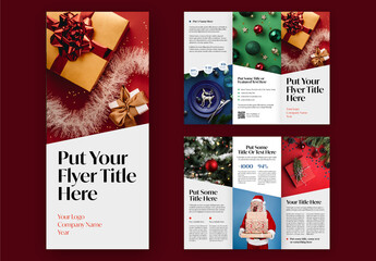 Christmas Trifold Flyer Layout