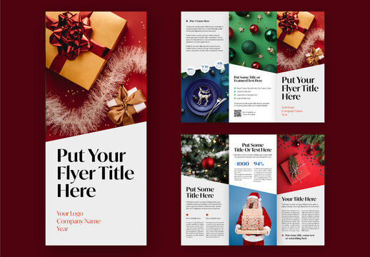Christmas Trifold Flyer Layout