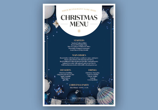 Christmas Menu Layout