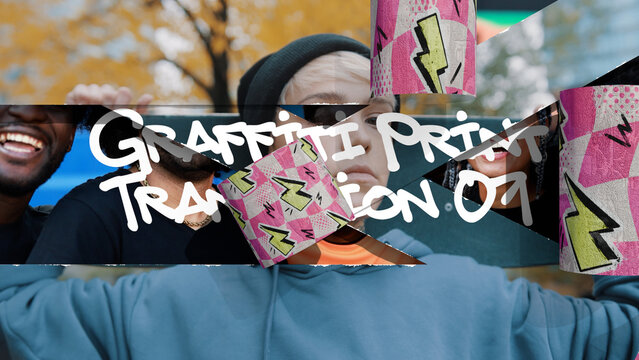 Graffiti Print Transition 07
