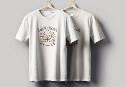 Lucky Soul T shirt design Layout
