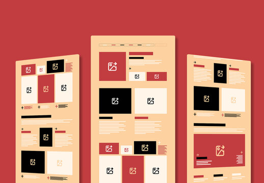 Wireframe Landing Page Design