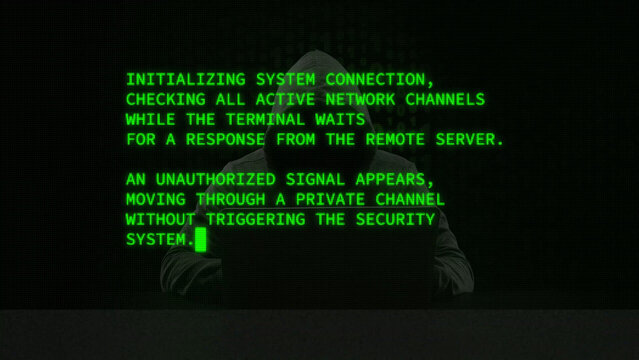 Code Terminal Typewriter Text