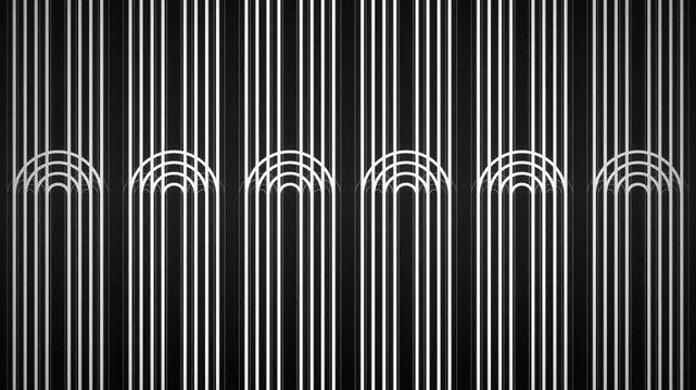 Art Deco geometric line pattern seamless loop motion background