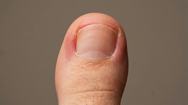 Close up of a human thumb showing a painful blister and skin irritation