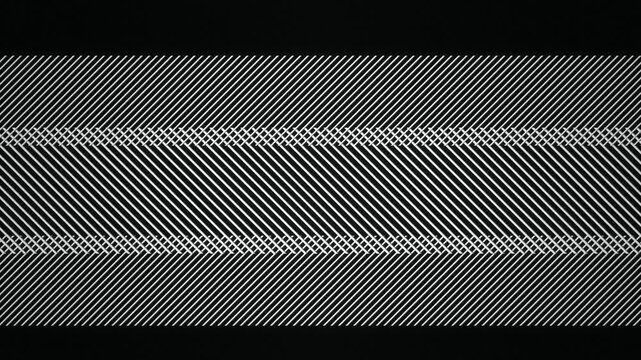 Black and white optical illusion diagonal lines seamless loop