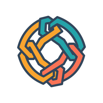 Blockchain AI Icon for Web3