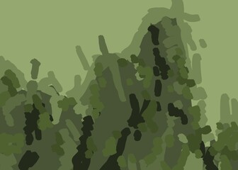 Abstract image for printing. Picture for modern interiors. The picture is painted by hand on a tablet. © neurostructure