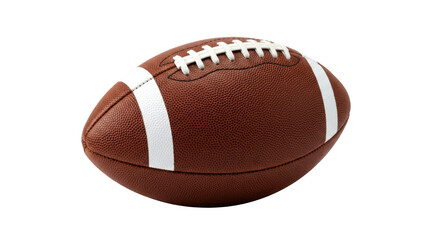 Brown leather american football ball with white stripes © MOST RUMANA BEGUM