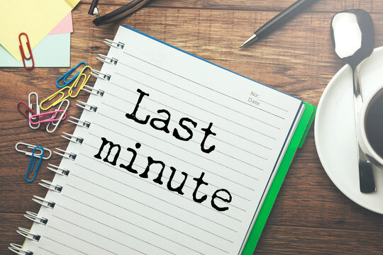 Last minute text on paper