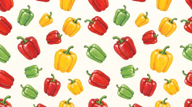 Cute paprika pattern background design
