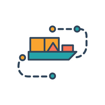 Predictive Logistics Icon for Supply Chain