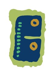 Abstract image for printing. Picture for modern interiors. The picture is painted by hand on a tablet. © neurostructure