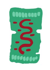 Abstract image for printing. Picture for modern interiors. The picture is painted by hand on a tablet. © neurostructure