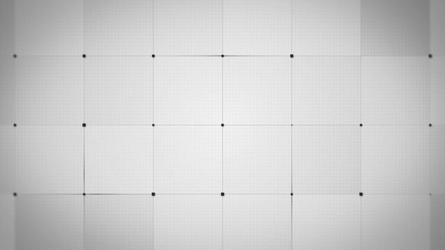 Digital White Technology Data Grid Background
Animation of abstract background with white tiled digital data technology grid and dynamic black dots