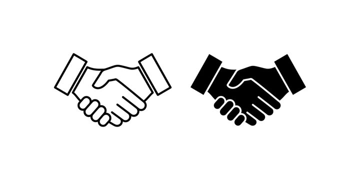 Business handshake symbol for professional partnership and contract deal.