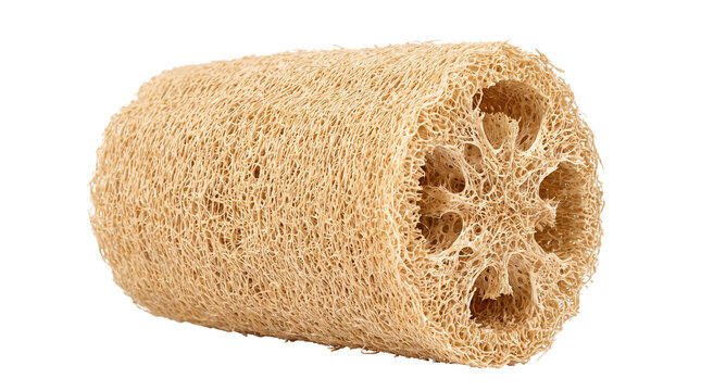 Natural organic loofah sponge for bath and skincare with body scrubber