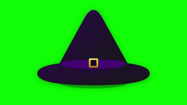 Purple Motion Halloween Symbol Floating Graphic Shape Animation