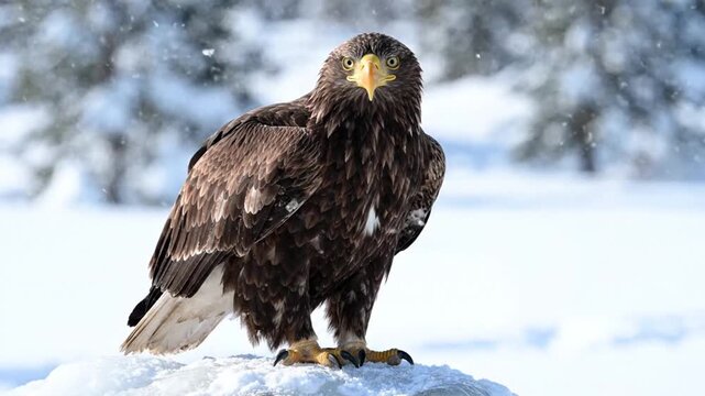 portrait of a bald eagle
