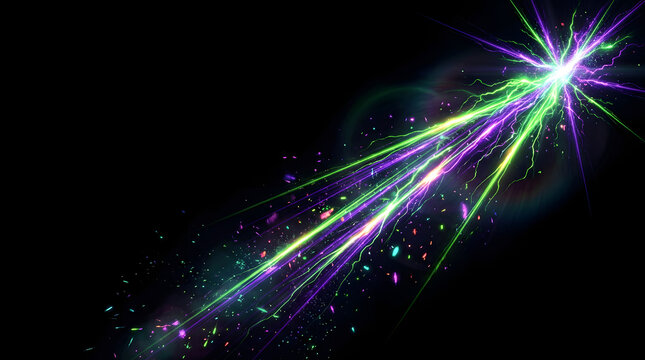 Halloween Magical Particle Sparkle and Spooky Light Burst Overlay
