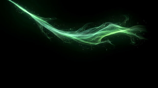 Halloween Toxic Green Witch Magic Potion Light Trail Effect Overlay