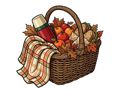 Autumn Picnic Basket