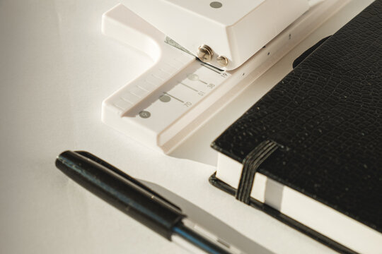 Creative workspace with tools for writing and organizing thoughts