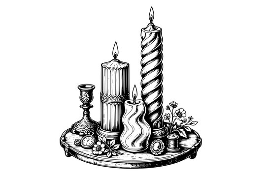 chandelier vector illustration