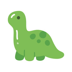 Cute Green Dinosaur Gummy Candy Flat Vector Illustration © ohaybi