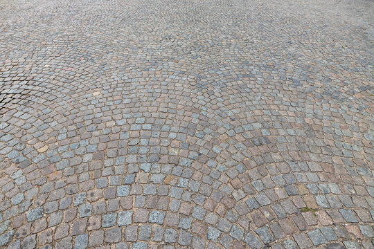 European style cobblestone street texture