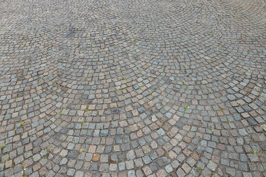 European style cobblestone street texture