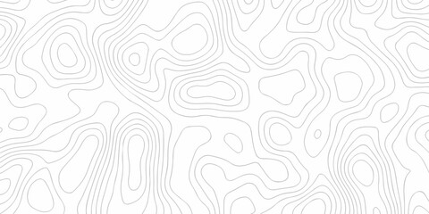 Topographic outline map. Geographic mountain relief. Contour maps. white spiral minimal line background, Topographic contour lines vector map paper pattern. © MdLothfor