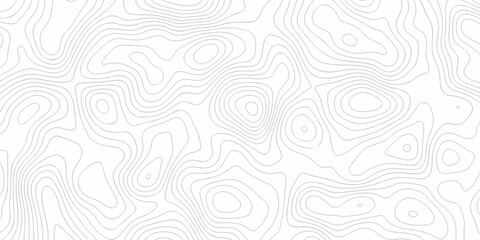 Topographic outline map. Geographic mountain relief. Contour maps. white spiral minimal line background, Topographic contour lines vector map paper pattern. © MdLothfor