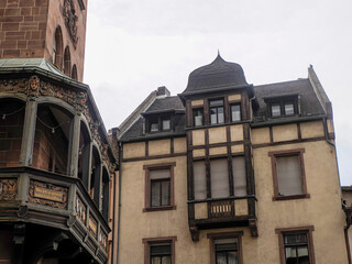 Historic Half Timbered Buildings in Worms Germany Old Town © Izanbar photos
