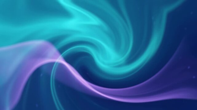 Teal and Purple Abstract Flowing Energy Swirls Digital Light Wallpaper