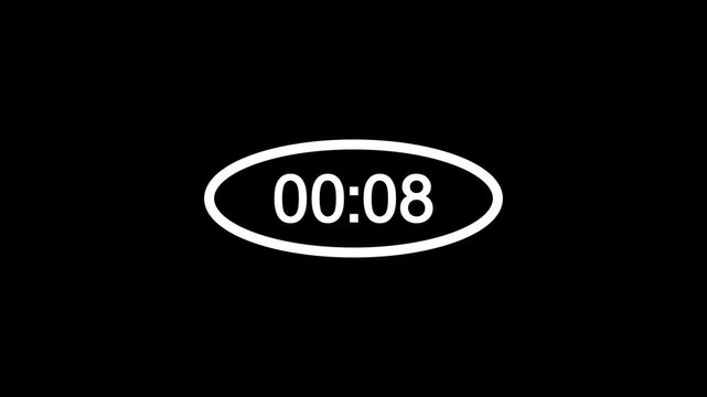 A neon 90-second countdown icon features a vibrant circular progress ring gradually shrinking, glowing digits updating every second, and a rhythmic electric pulse highlighting the steady passage of ti