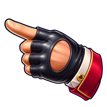 Barman finger pointer hand for UI mobile games