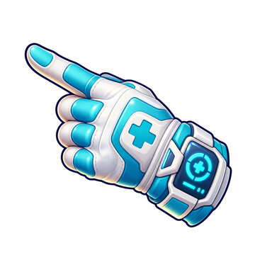Doctor finger pointer hand for UI mobile games