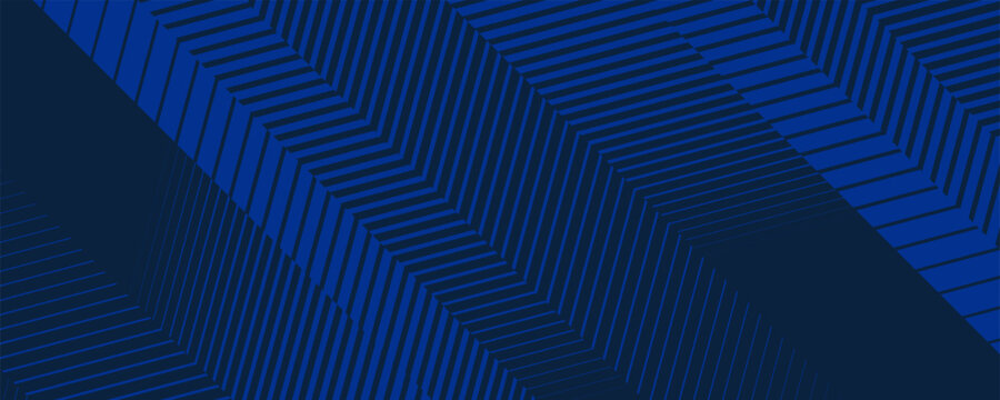 A modern abstract background featuring a dark blue color palette with repeating diagonal lines and geometric shapes creating a textured effect