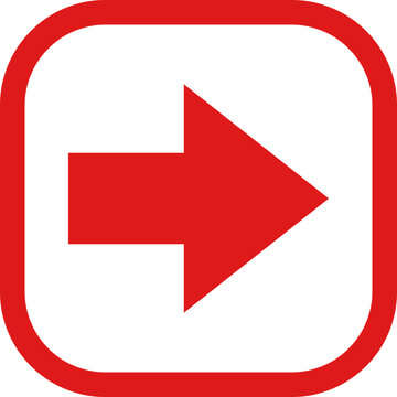 Minimalist Abstract Arrow Point Direction Shape Icon Illustration Vector