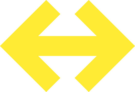 Minimalist Abstract Arrow Point Direction Shape Icon Illustration Vector