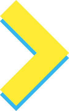 Minimalist Abstract Arrow Point Direction Shape Icon Illustration Vector