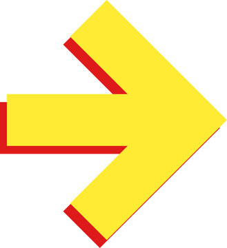 Minimalist Abstract Arrow Point Direction Shape Icon Illustration Vector
