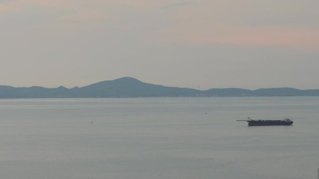 A magical sunset over the Gulf of Thailand in Pattaya.