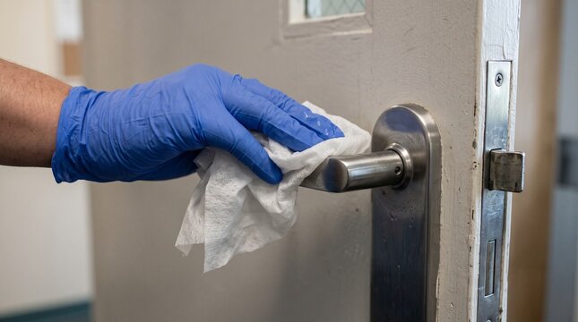 Disinfecting High Touch Door Handle for Hygiene