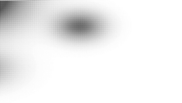 Halftone dot texture background with comic book print gradient effect and monochrome halftone screen pattern for graphic overlay and vintage dots vector