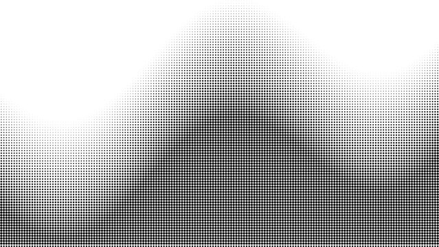 Halftone wave texture dot matrix gradient background vector illustration