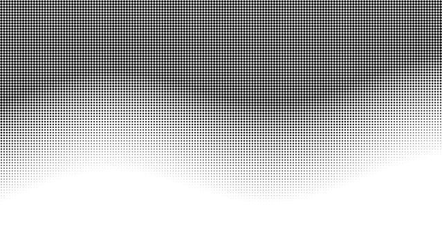Halftone dot wave texture, gradient screen print, monochrome halftone pattern, halftone dots background, vector halftone screen