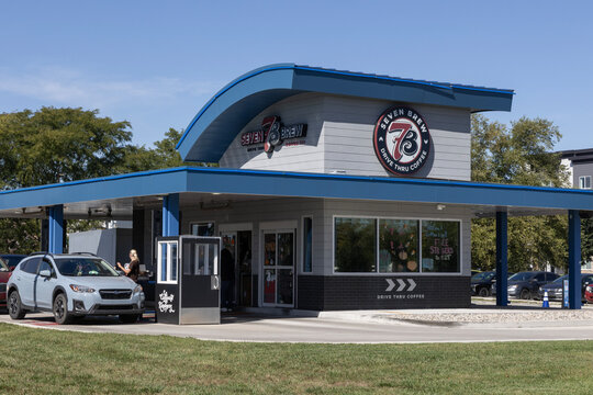 7 Brew Drive-thru Coffee house. 7 Brew and Seven Brew gets its name from the original seven different coffee drinks.