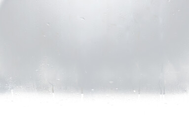 Fototapeta premium Foggy screen effect transparent with dew drops on the glass, png for overlay, modern
